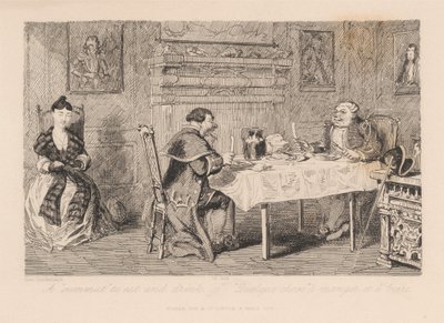 Etwas zu essen und zu trinken von George Cruikshank