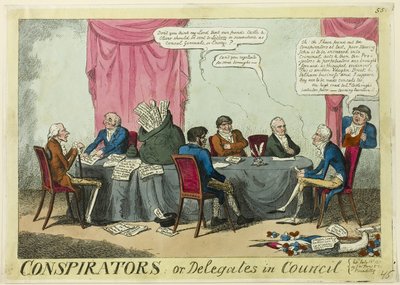 Verschwörer oder Delegierte im Rat von George Cruikshank