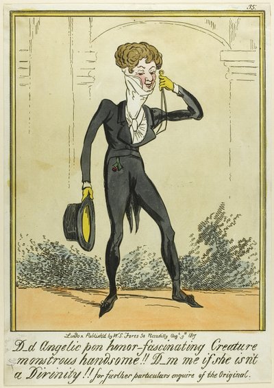 D_d Engelhaftes pon Ehre-Faszinierende Kreatur Monströs Schön!! von George Cruikshank
