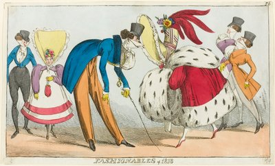 Mode von 1818 von George Cruikshank
