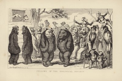 Mitglieder der Zoologischen Gesellschaft von George Cruikshank