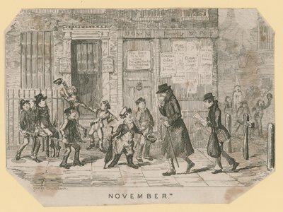 Guy Fawkes Nacht von George Cruikshank