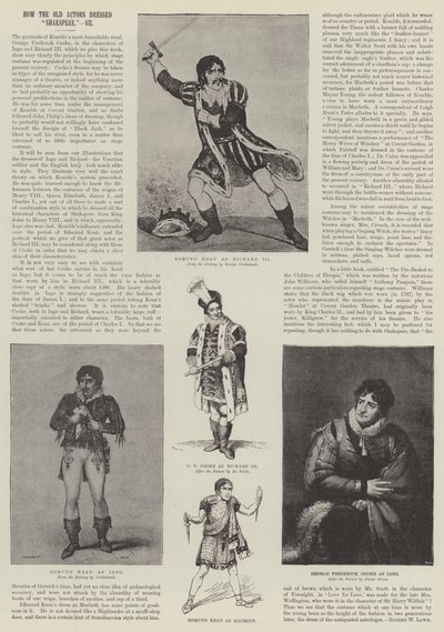 Wie die alten Schauspieler Shakspere kleideten von George Cruikshank