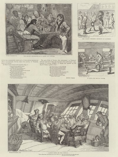 Humoristische Kunst auf der Royal Naval Exhibition von George Cruikshank