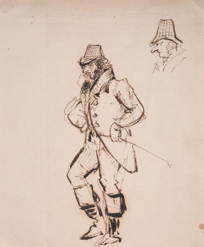 Mann mit Reitgerte von George Cruikshank