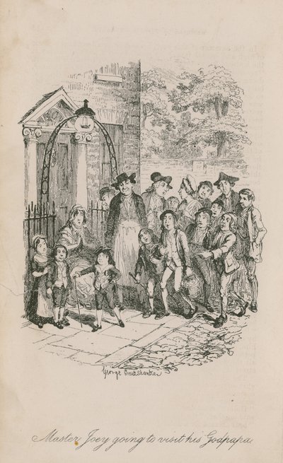 Meister Joey besucht seinen Taufpaten von George Cruikshank