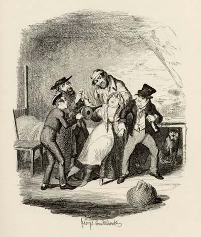 Mr. Fagin und sein Schüler erholen Nancy, aus 