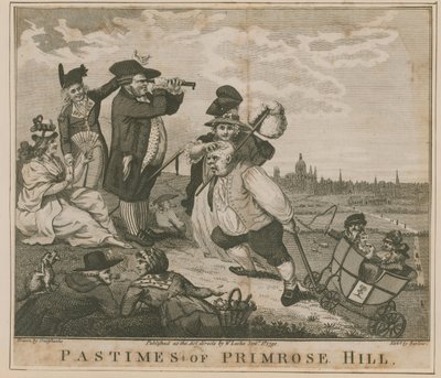 Zeitvertreib auf dem Primrose Hill von George Cruikshank
