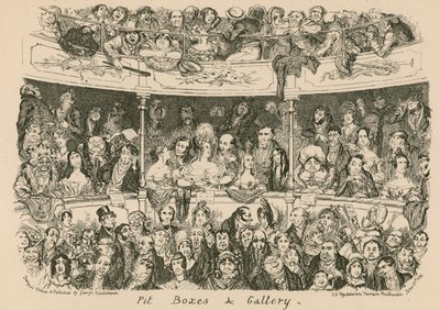 Grube, Logen und Galerie von George Cruikshank