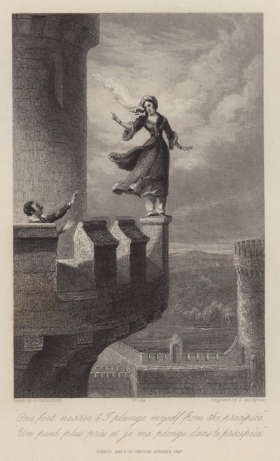 Rebecca und der Templer von George Cruikshank
