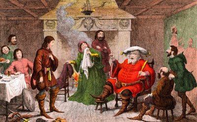 Szene aus Heinrich IV. von Shakespeare von George Cruikshank