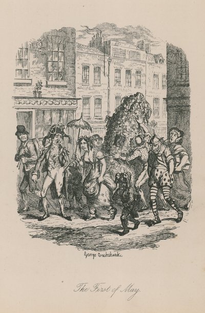 Szene aus dem Londoner Leben: Der Erste Mai von George Cruikshank
