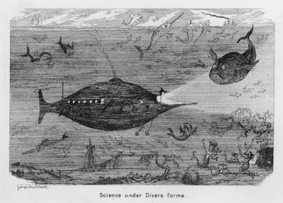 Wissenschaft in verschiedenen Formen (Stich) von George Cruikshank