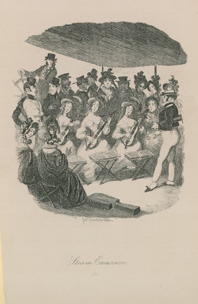 Dampfausflug von George Cruikshank
