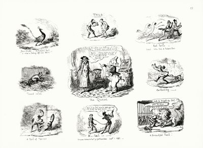 Schwänze (Gravur) von George Cruikshank