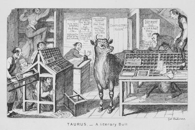 Taurus, ein literarischer Stier von George Cruikshank
