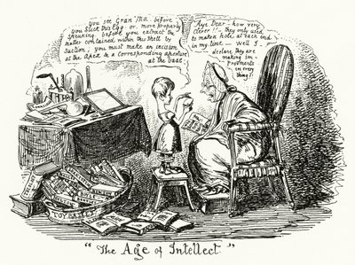 Das Zeitalter des Intellekts (Gravur) von George Cruikshank