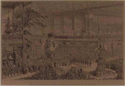 Eröffnung der Großen Industrieausstellung aller Nationen, 1. Mai von George Cruikshank