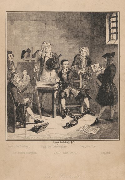 Das Porträt von George Cruikshank
