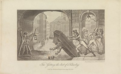 Tom besiegt einen Charley von George Cruikshank