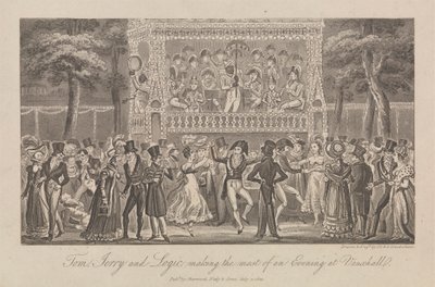 Tom, Jerry und Logic genießen den Abend von George Cruikshank