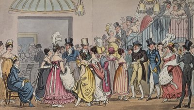 Tom und Jerry im Salon von Covent Garden, aus Life in London von Pierce Egan, 1821 von George Cruikshank