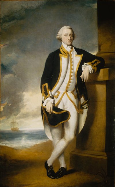 Kapitän Hugh Palliser (1723-1796), ca. 1775 von George Dance
