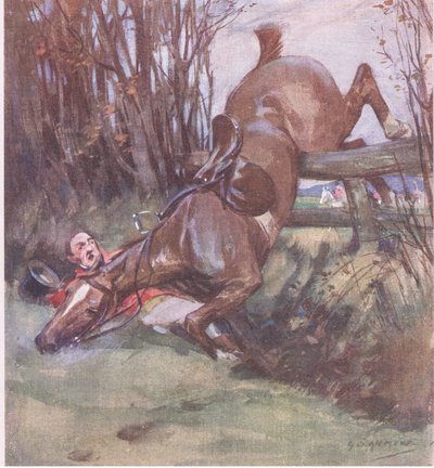Ein Gentleman-Pferd ist zu sehen, wie es ruht, aus 