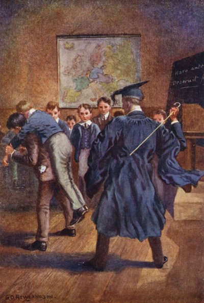 Ein paar scharfe Schnitte waren alles, was Mr. Rose ihnen gab von George Derville (after) Rowlandson