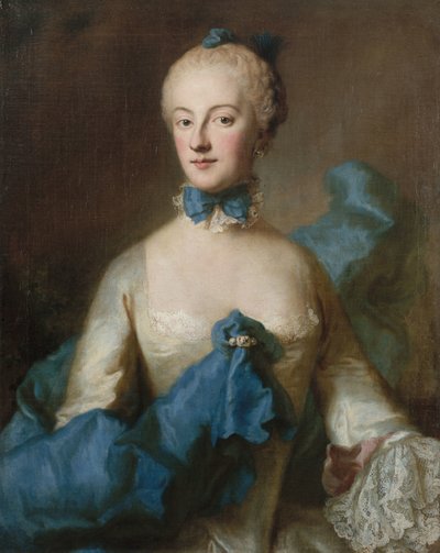 Herzogin Maria Anna Josepha von Bayern 1734-1776, Markgräfin von Baden-Baden, ca. 1750 von George Desmarées