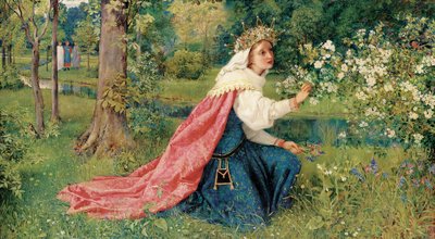 Matilda - Dante, Purgatorio, Canto 28, 1859 von George Dunlop Leslie