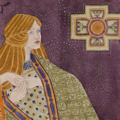 Studie [für dekoratives Panel], ca. 1898-1901 von George Dutch Davidson