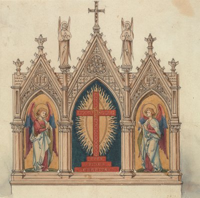 Entwürfe für Jones und Willis, Metall- und Holzarbeiter und Kirchenmöbelhersteller aus Birmingham und London von George Edmund Street