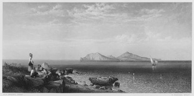 Capri, nach dem Bild in der Königlichen Sammlung (Gravur) von George Edwards Hering
