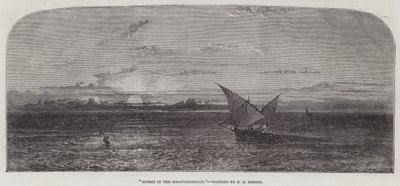 Sonnenuntergang im Mittelmeer von George Edwards Hering