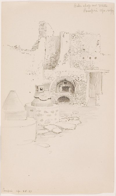 Bäckerei und Mühlen, Pompeji von George Elbert Burr
