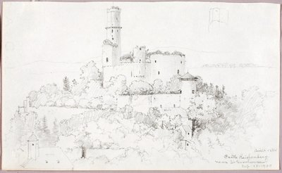 Burg Reichenberg, nahe St. Goarshausen von George Elbert Burr