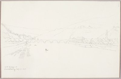 Alte Brücke in Heidelberg von George Elbert Burr