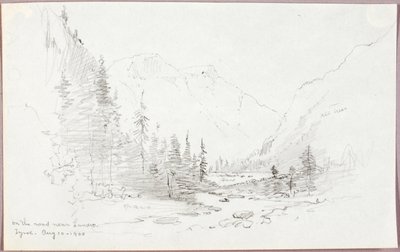 Auf der Straße bei Landro, Tirol von George Elbert Burr