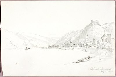 Rhein bei Oberwesel von George Elbert Burr