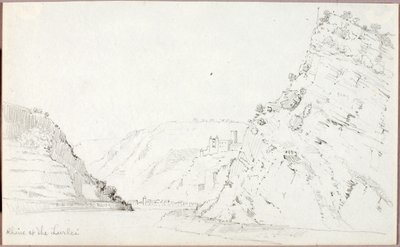 Rhein bei der Loreley von George Elbert Burr