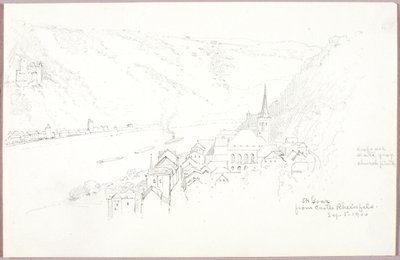 St. Goar von Burg Rheinfels von George Elbert Burr