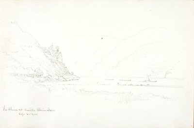 Der Rhein bei Burg Rheinstein von George Elbert Burr