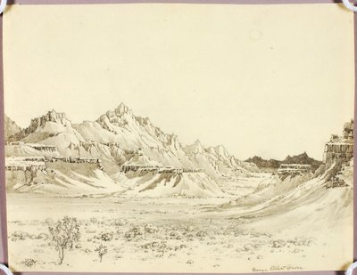 Ohne Titel (Transferzeichnung für Arizona Night) von George Elbert Burr