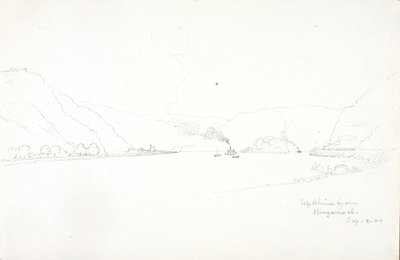 Rhein aufwärts von Hirzenach von George Elbert Burr