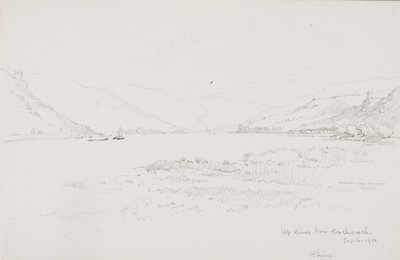 Flussaufwärts von Bacharach, Rhein von George Elbert Burr