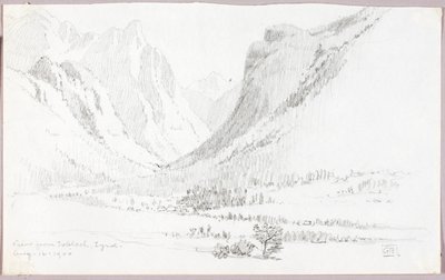 Blick von Toblach, Tirol von George Elbert Burr