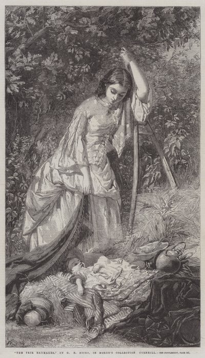 Die schöne Heumacherin von George Elgar Hicks