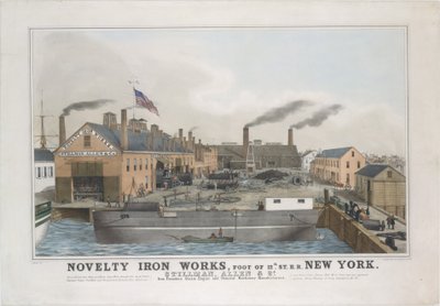 Novelty Iron Works, Fuß der 12th St. E.R. New York. Stillman, Allen & Co., Eisen Gießer..., 1841-44 von George Endicott