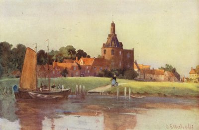 Ein Blick in die Stadt Enkhuizen von George Franck Nicholls